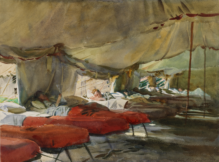 John Singer Sargent, The Interior of a Hospital Tent